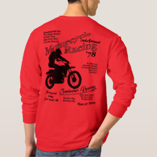 Vintages Motorrad-laufendes alte SchuleMoto Laufen T-Shirt