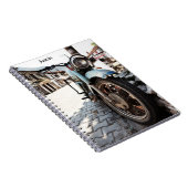 Vintages Motorrad-Notizbuch Notizblock (Rechte Seite)