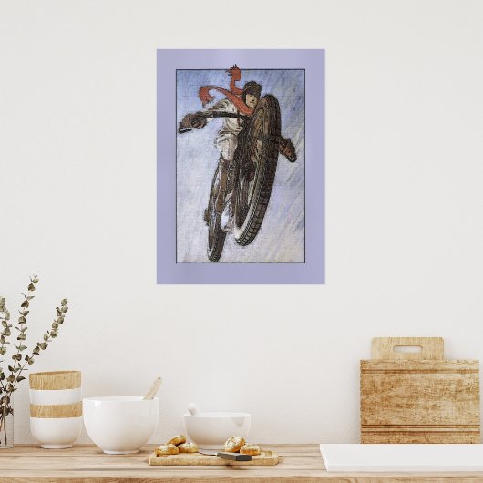 Vintages Motorrad-Poster Poster (Küche)