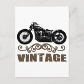 Vintages Motorrad Postkarte (Vorderseite)
