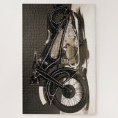 Vintages Motorrad-Rätsel Puzzle (Vertikal)