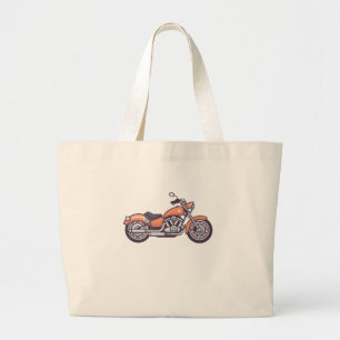 Vintages Motorrad Retro Motorrad Fahrrad Geschenk Jumbo Stoffbeutel