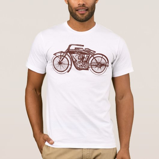Vintages Motorrad T-Shirt (Vorderseite)