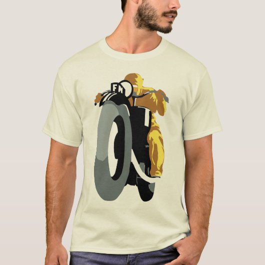 Vintages Motorrad T-Shirt (Vorderseite)