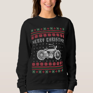 Vintages Motorrad Ugg Weihnachts-Sweater Sweatshirt