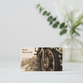 Vintages Motorrad Visitenkarte (Stehend Vorderseite)