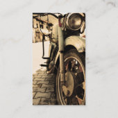 Vintages Motorrad Visitenkarte (Rückseite)