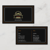 Vintages Motorrad Visitenkarte (Vorne/Hinten)