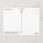 Vintages Motorradfahren Postkarte (Rückseite)