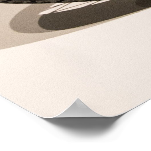 Vintages Motorradposter Poster (Ecke)