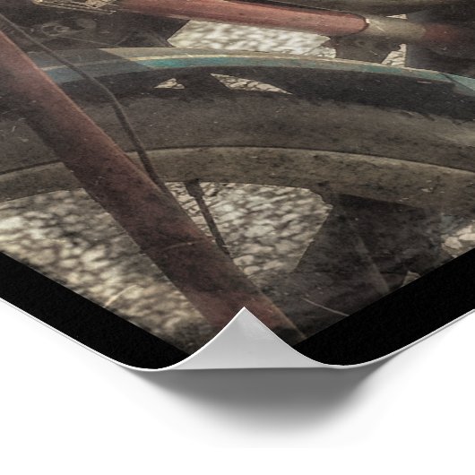 Vintages Motorradposter Poster (Ecke)