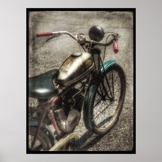Vintages Motorradposter Poster (Vorne)