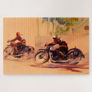 "Vintages Motorradrennen" Puzzle