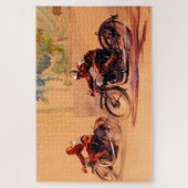 "Vintages Motorradrennen" Puzzle (Vertikal)