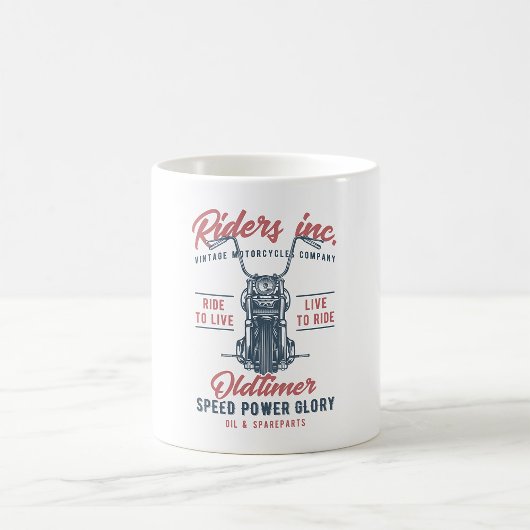 Vintages Motorradunternehmen Kaffeetasse