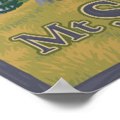 Vintages Mount St Helens Travel Poster (Ecke)