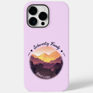 Vintages Mountain Sunset Bauernhaus Rückzug Lila Case-Mate iPhone 14 Pro Max Hülle