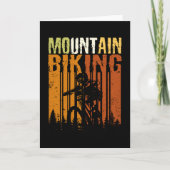 Vintages Mountainbike Downhill Karte (Vorderseite)