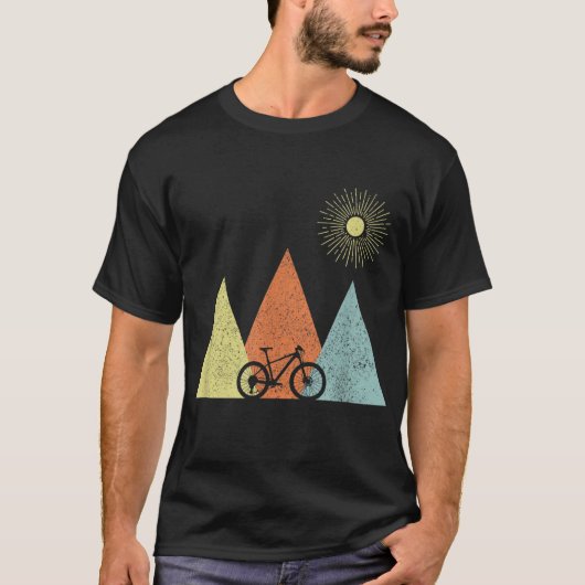 Vintages Mountainbike MTB Radfahrrad T-Shirt (Vorderseite)