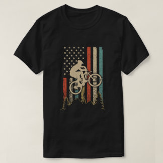 Vintages Mountainbike US FLag Retro Biking Style m T-Shirt