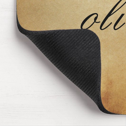 Vintages mousepad NAME Pergament des antiken (Ecke)