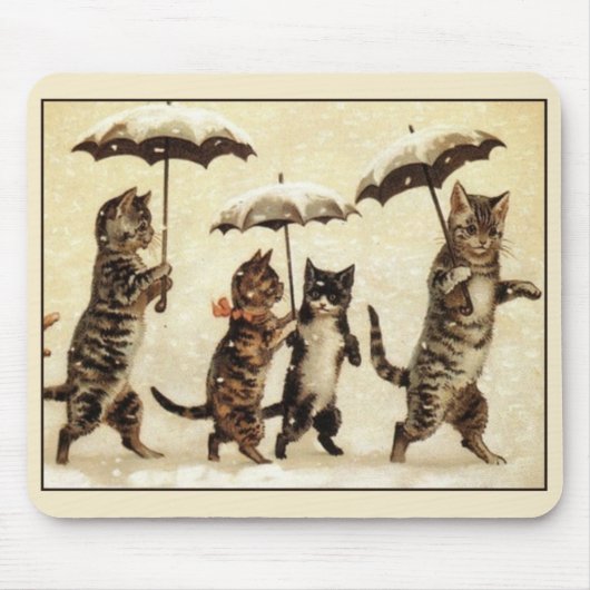 Vintages Mousepads, Katzen Mousepad (Vorne)