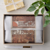 Vintages Mucha-Kunstdecoup Seidenpapier (Geschenk)