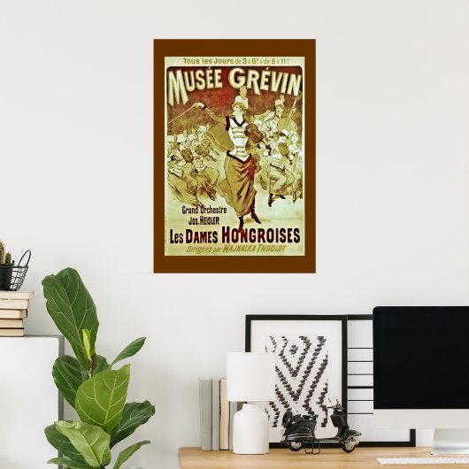 Vintages Museo Grevin Orchestra Poster (Heimbüro)