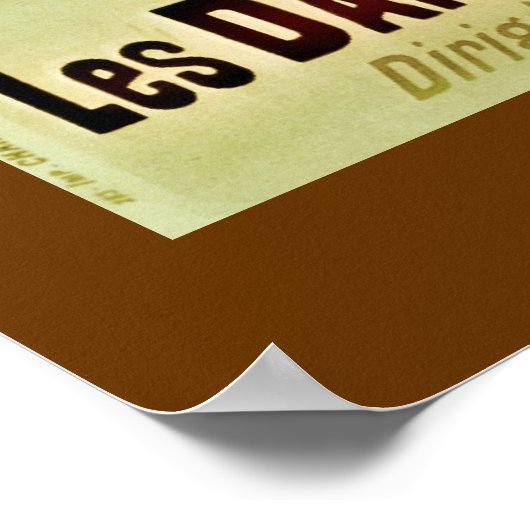 Vintages Museo Grevin Orchestra Poster (Ecke)