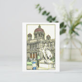 Vintages Museum Wien Kunsthistorisches Museum Postkarte (Stehend Vorderseite)