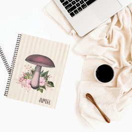 Vintages Mushroom-Bullet-Journal Notizblock