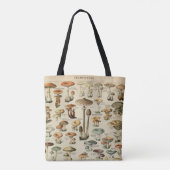 Vintages Mushroom Custom Monogram Book Tasche (Rückseite)