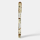 Vintages Mushroom Custom Monogram Case-Mate iPhone Hülle (Rückseite / Rechts)