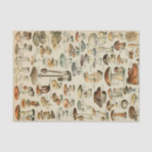 Vintages Mushroom-Dekoupage-Tissue Paper Seidenpapier (Vorderseite)