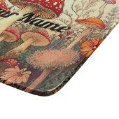 Vintages Mushroom-Glas-Schneidbrett Schneidebrett (Ecke)