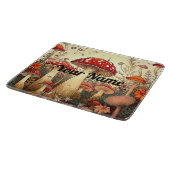 Vintages Mushroom-Glas-Schneidbrett Schneidebrett (Ecke)