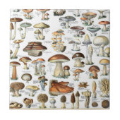 Vintages Mushroom Muster Fliese (Vorderseite)