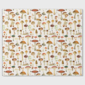 Vintages Mushroom Muster Geschenkpapier (Flach)