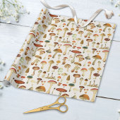 Vintages Mushroom Muster Geschenkpapier
