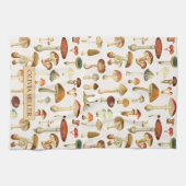 Vintages Mushroom Muster Geschirrtuch (Horizontal)