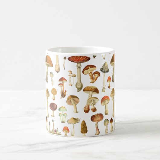 Vintages Mushroom Muster Kaffeetasse (Mittel)