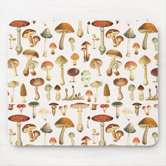 Vintages Mushroom Muster Mousepad (Vorne)