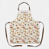 Vintages Mushroom Muster Schürze (Vorderseite)