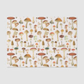 Vintages Mushroom Muster Seidenpapier (Vorderseite)