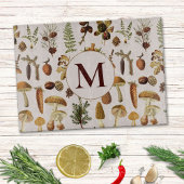 Vintages Mushroom Pine Forest Nattern Muster Schneidebrett