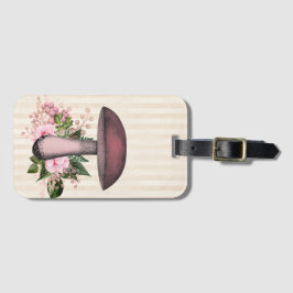 Vintages Mushroom und Blumenkompilation Gepäckanhänger