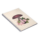 Vintages Mushroom und Blumenkompilation Notizblock (Rechte Seite)