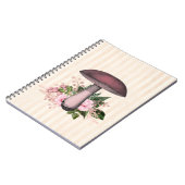 Vintages Mushroom und Blumenkompilation Notizblock (Linke Seite)