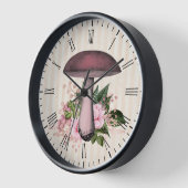 Vintages Mushroom und Blumenkompilation Uhr (Winkel)