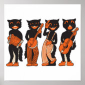 Vintages Musical Cats Poster (Vorne)